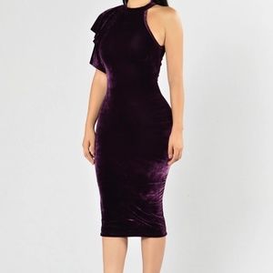 Turn on the Charm Dress-Eggplant